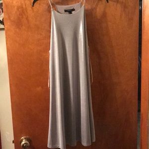 Silver sparkly mini dress
